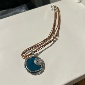 Hand made stone and wire necklace